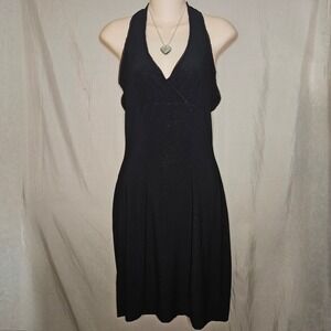 Y2k Angie Black Halter Party Dress